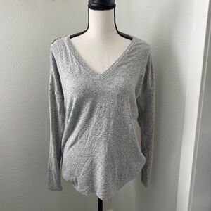 American Eagle AE Soft and Sexy plush grey long sleeve